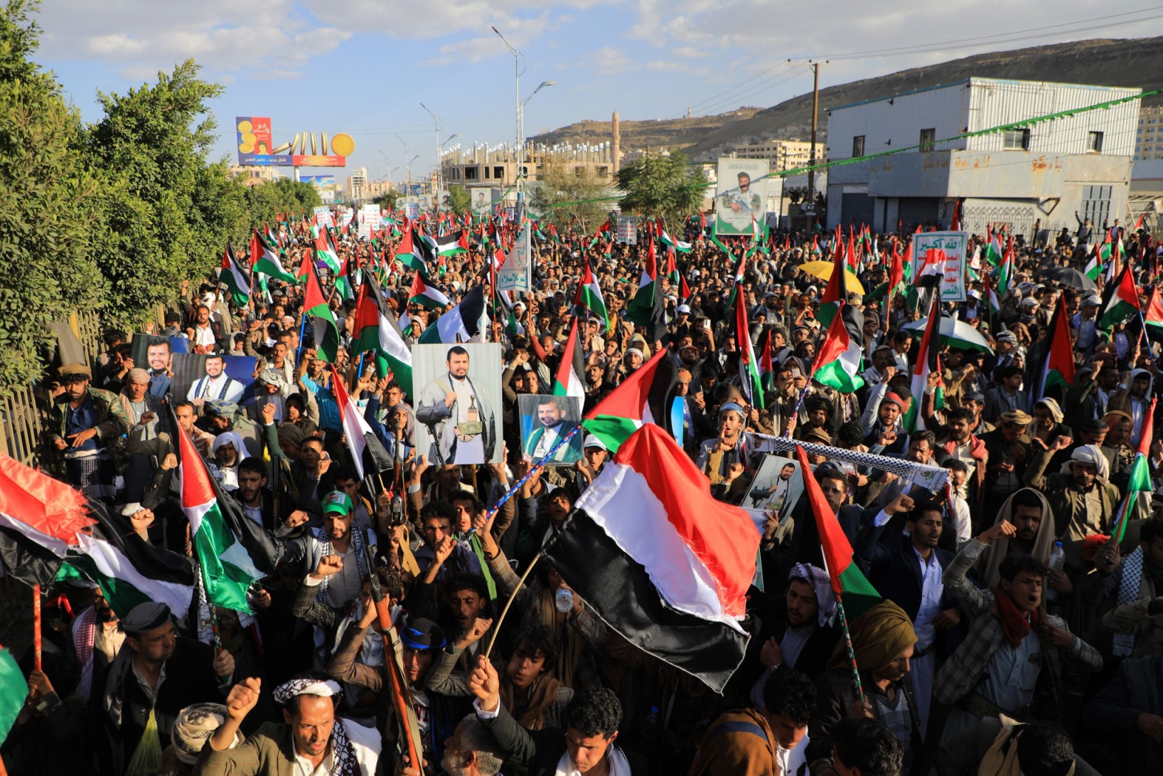 تظاهرة في صنعاء دعما لفلسطين - طوفان الأقصى